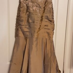 Jade Elegant Gold Evening Dress